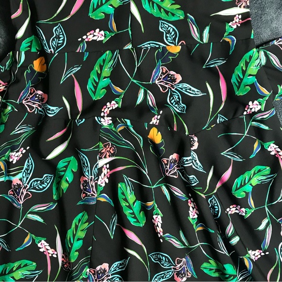 A New Day Womens Small Sleeveless Tropical Floral Print Pointed Pixie Hem Dress - Picture 5 of 10